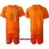 Virallinen Fanipaita + Shortsit Maalivahdin Chelsea 2022-23 Oranssi - Lasten